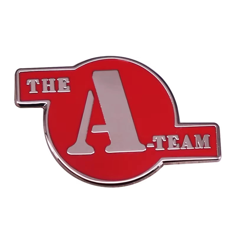 The A-Team Logo Brooch 1983 Adventure Action Movie Poster Inspiration Badge Vintage Button Enamel Pin