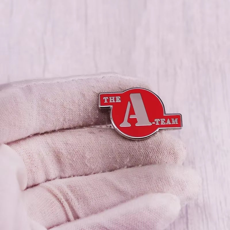 The A-Team Logo Brooch 1983 Adventure Action Movie Poster Inspiration Badge Vintage Button Enamel Pin
