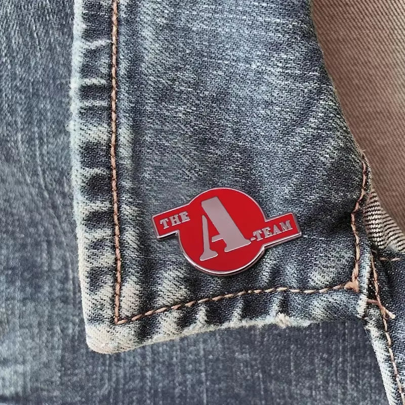 The A-Team Logo Brooch 1983 Adventure Action Movie Poster Inspiration Badge Vintage Button Enamel Pin